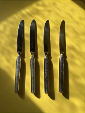 Vtg Nasco Stainless Steel Japan 4 Piece Butter Knife Set